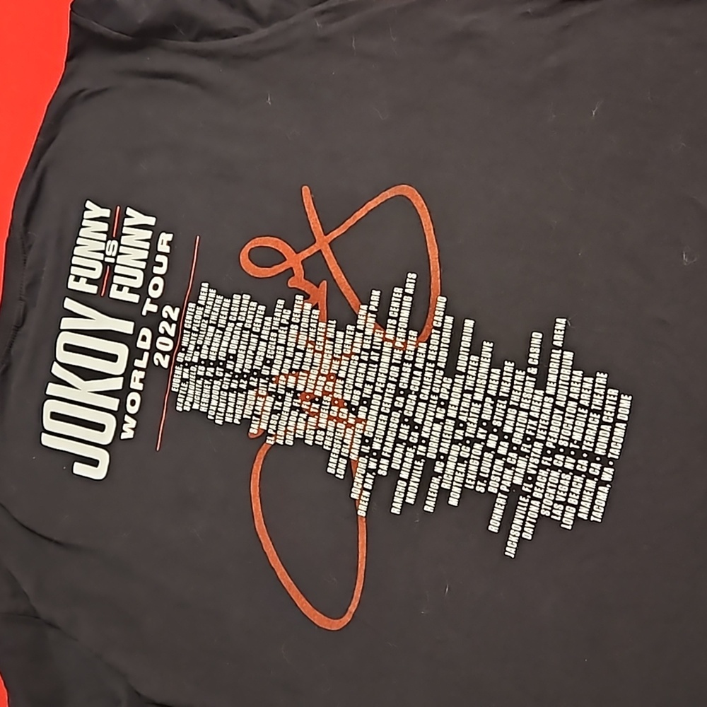 JO KOY 'Funny is Funny' World Tour 2022 short sleeve graphic concert tour tee XL - Picture 8 of 8
